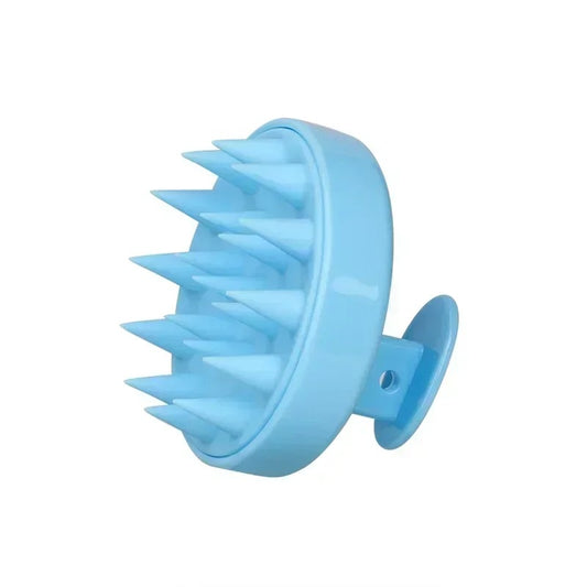 Plastic silicone massage comb for clean the scalp