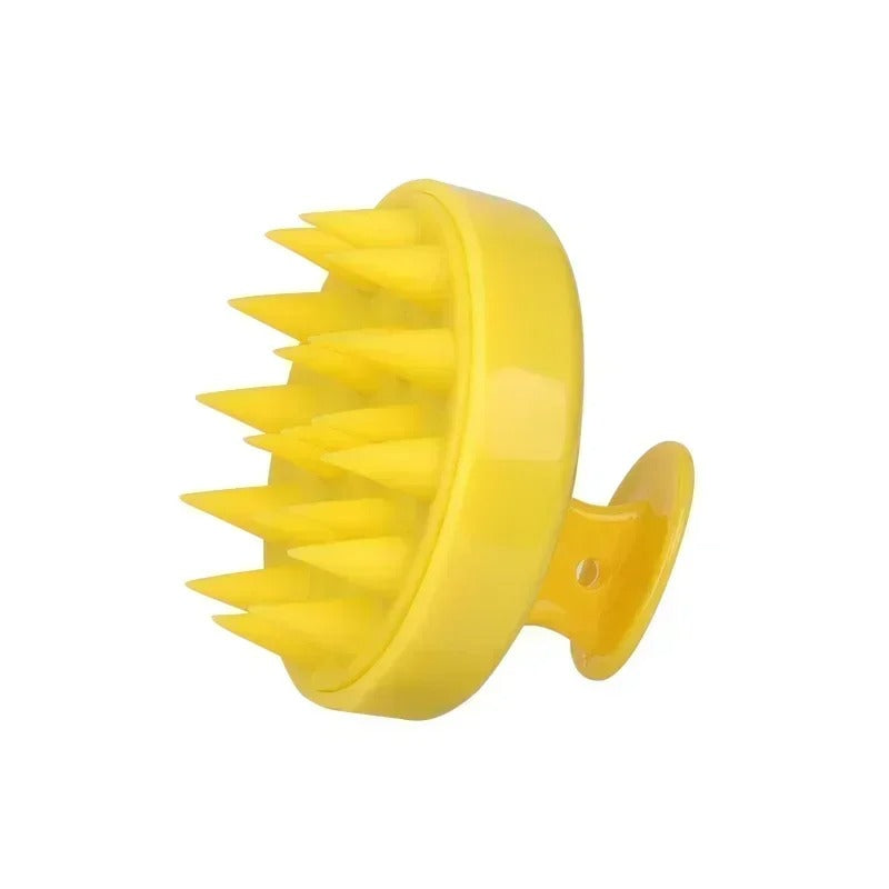 Plastic silicone massage comb for clean the scalp