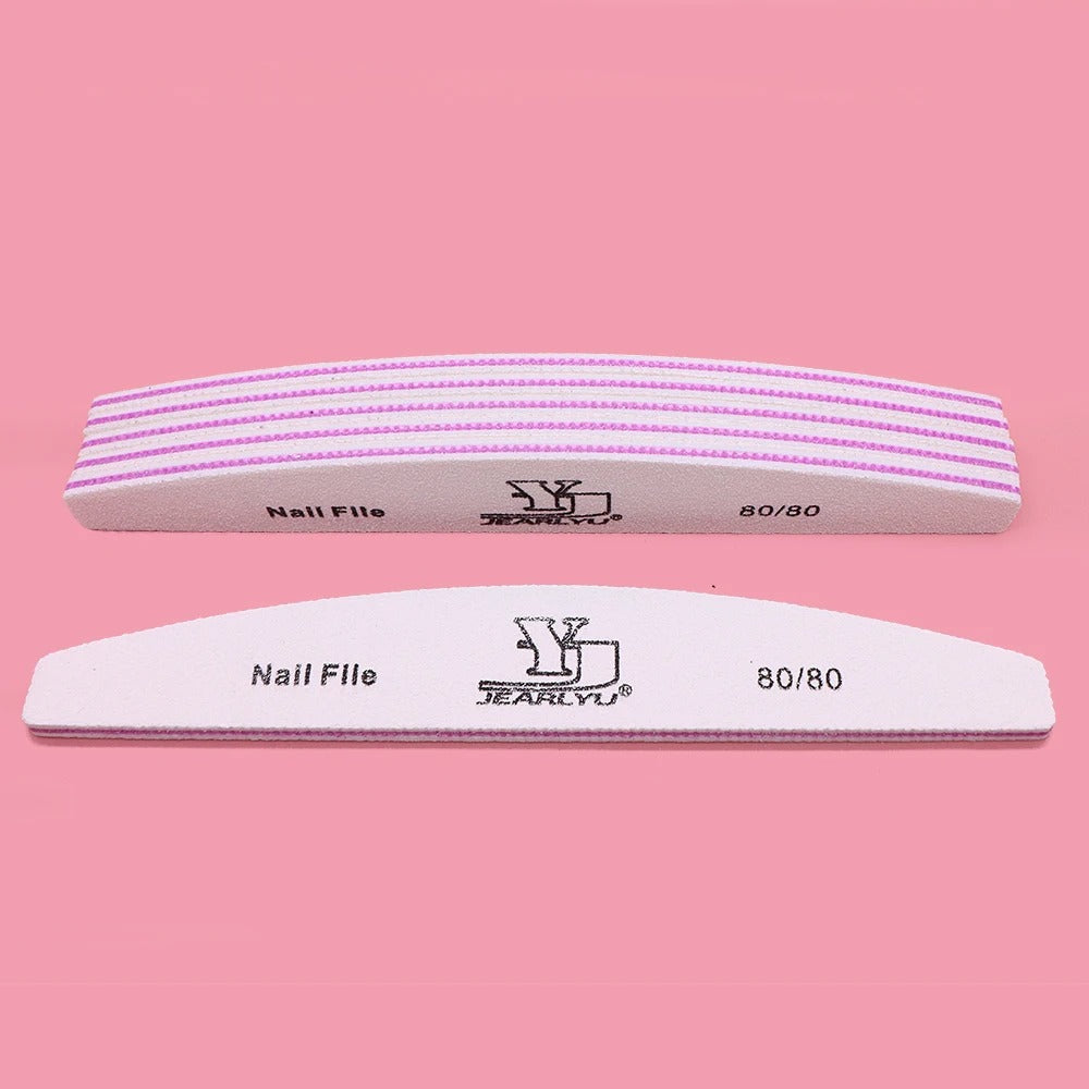 5pcs Nail File 80 100 150 180 240 grit Manicure Set
