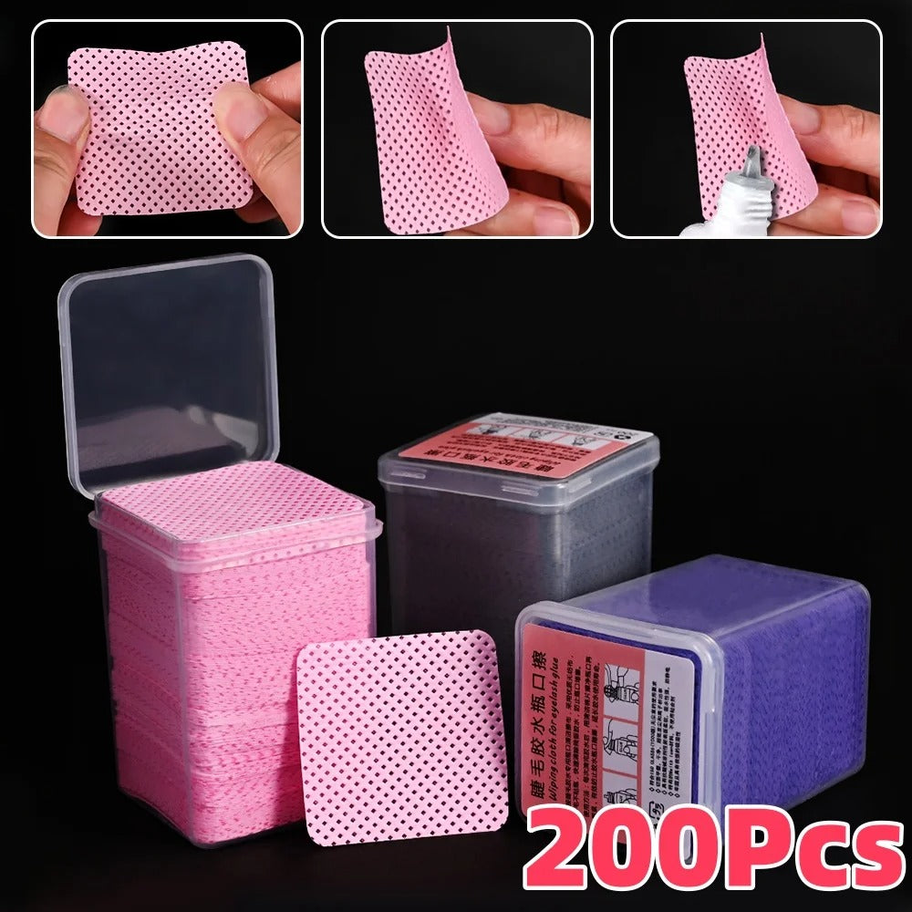 200pcs/box Lint-Free Nail Polish Remover Wipes