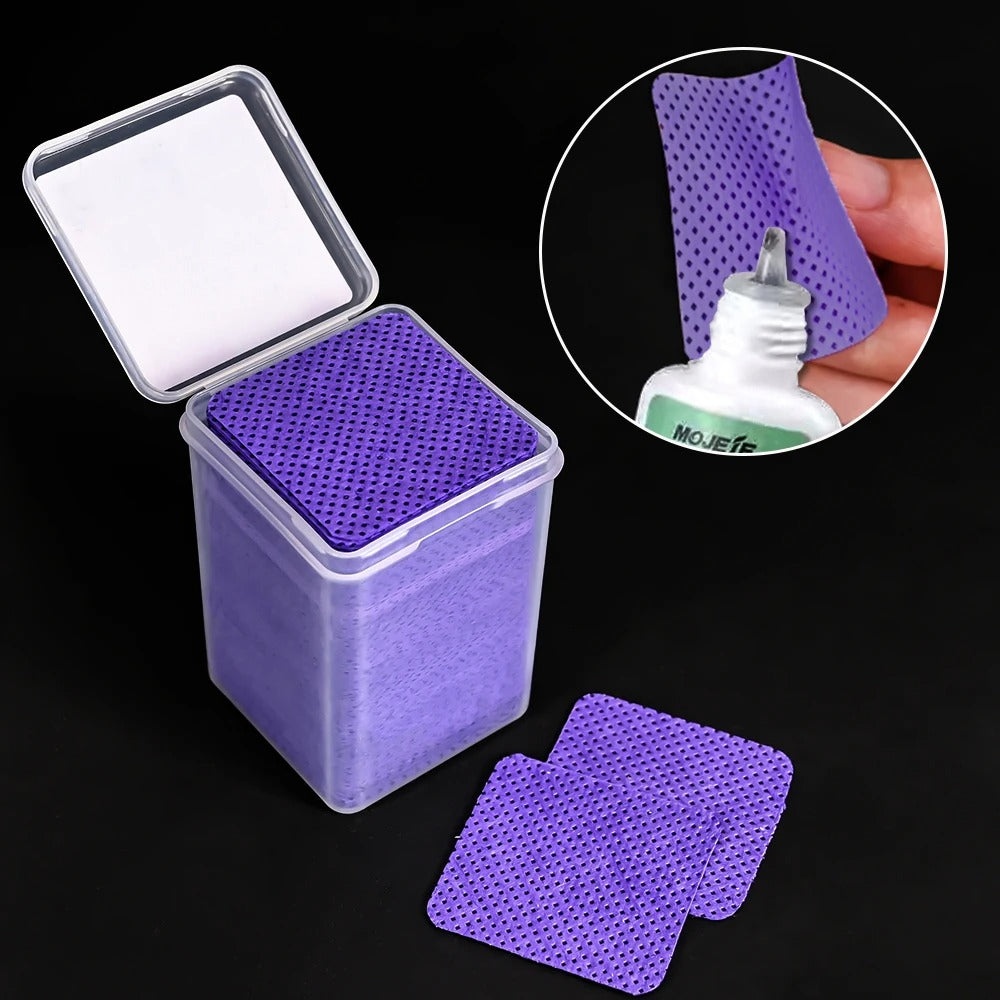 200pcs/box Lint-Free Nail Polish Remover Wipes