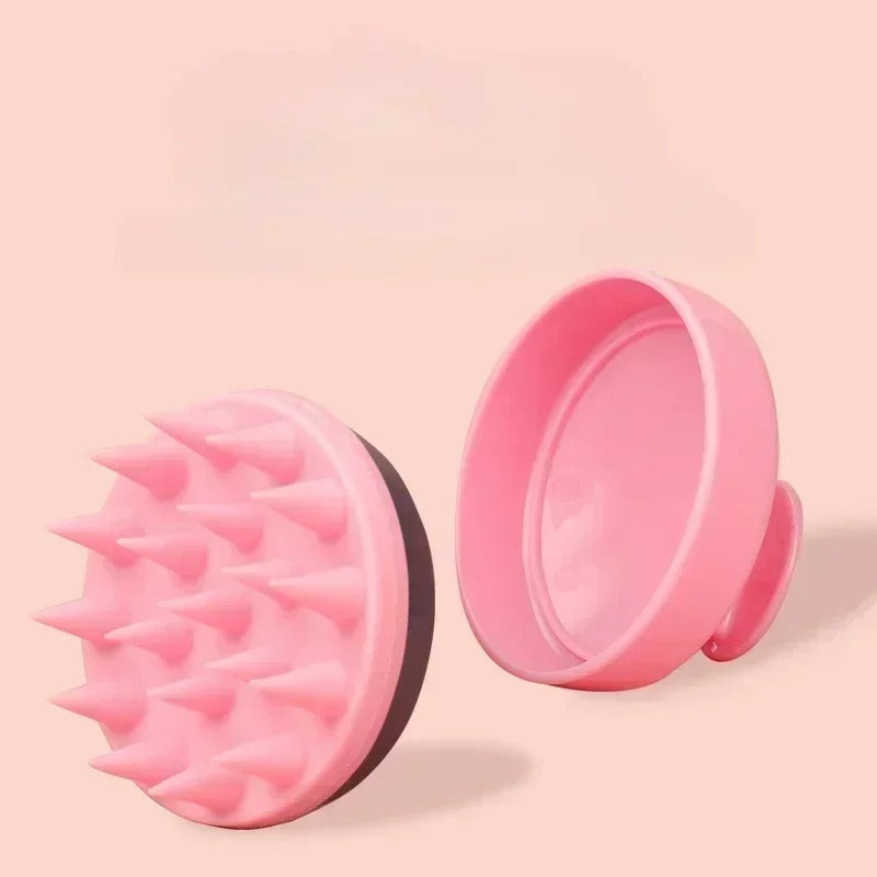 Plastic silicone massage comb for clean the scalp