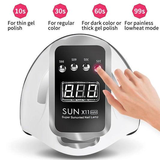 Professional Nail Lamp with Infrared Sensor – Fast Curing LED/UV Nail Dryer