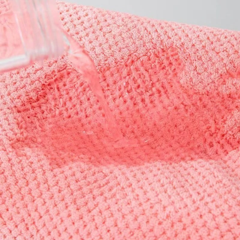 Solid Colour Hair Towel Textured Dry Hair Cap