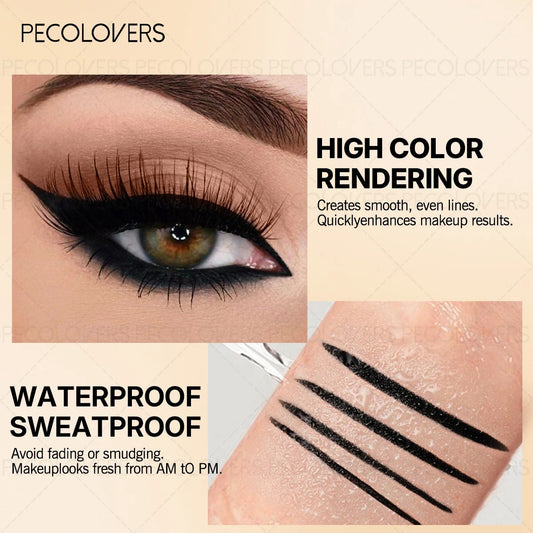 3pcs Waterproof Black Eyeliner Pencil