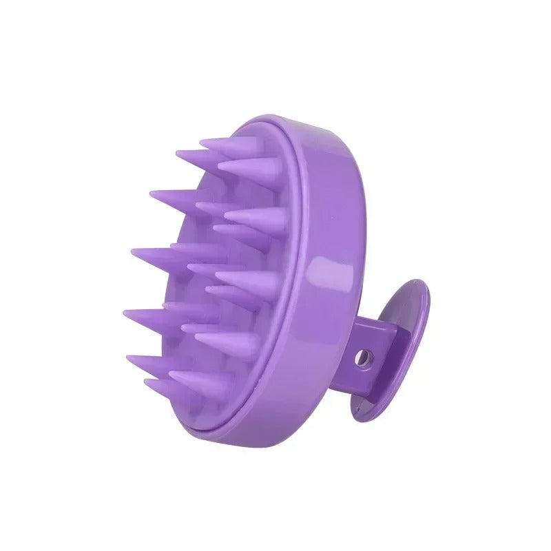 Plastic silicone massage comb for clean the scalp