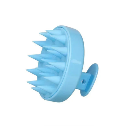 Plastic silicone massage comb for clean the scalp
