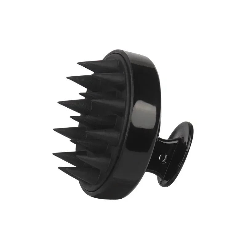 Plastic silicone massage comb for clean the scalp