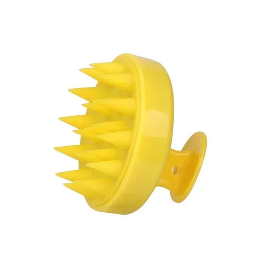 Plastic silicone massage comb for clean the scalp
