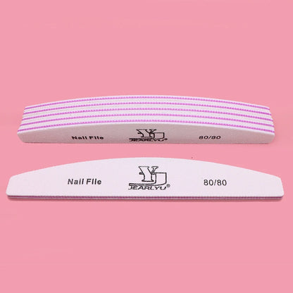 5pcs Nail File 80 100 150 180 240 grit Manicure Set