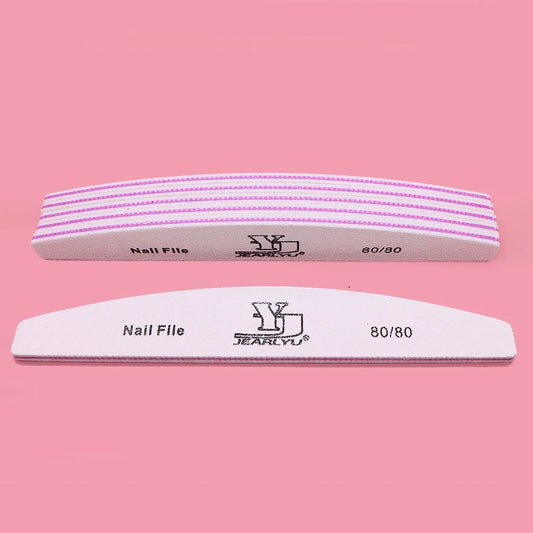 5pcs Nail File 80 100 150 180 240 grit Manicure Set
