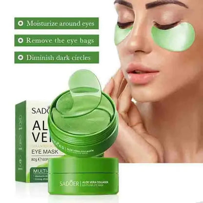 Aloe Vera Collagen Eye Masks, 60pcs