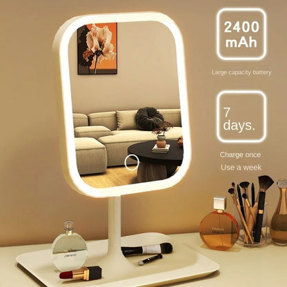 Niche Modern Desktop Vanity Mirror with 3-Color LED Lights