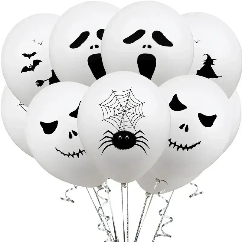 12PCS Halloween Ghost Balloons