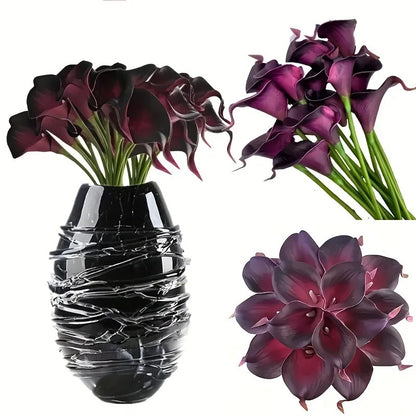 5PCS Artificial Flowers Calla Lily Faux PU