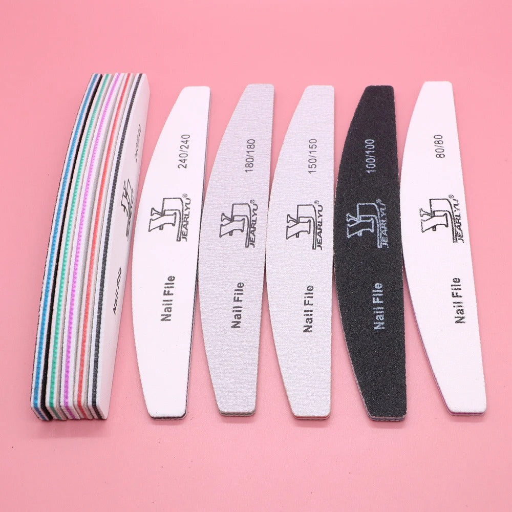 5pcs Nail File 80 100 150 180 240 grit Manicure Set