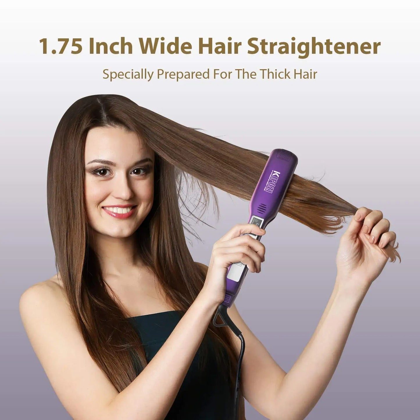 KIPOZI Professional Titanium Flat Iron Hair Straightener