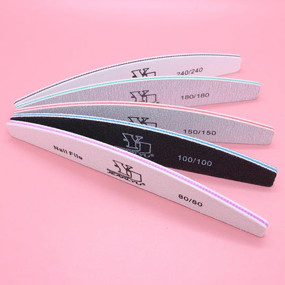 5pcs Nail File 80 100 150 180 240 grit Manicure Set
