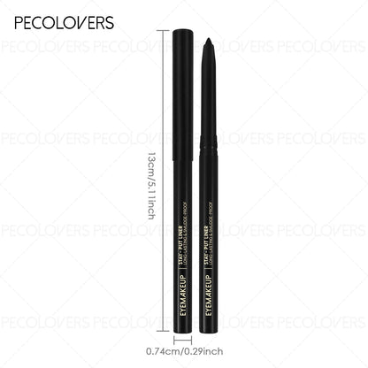3pcs Waterproof Black Eyeliner Pencil