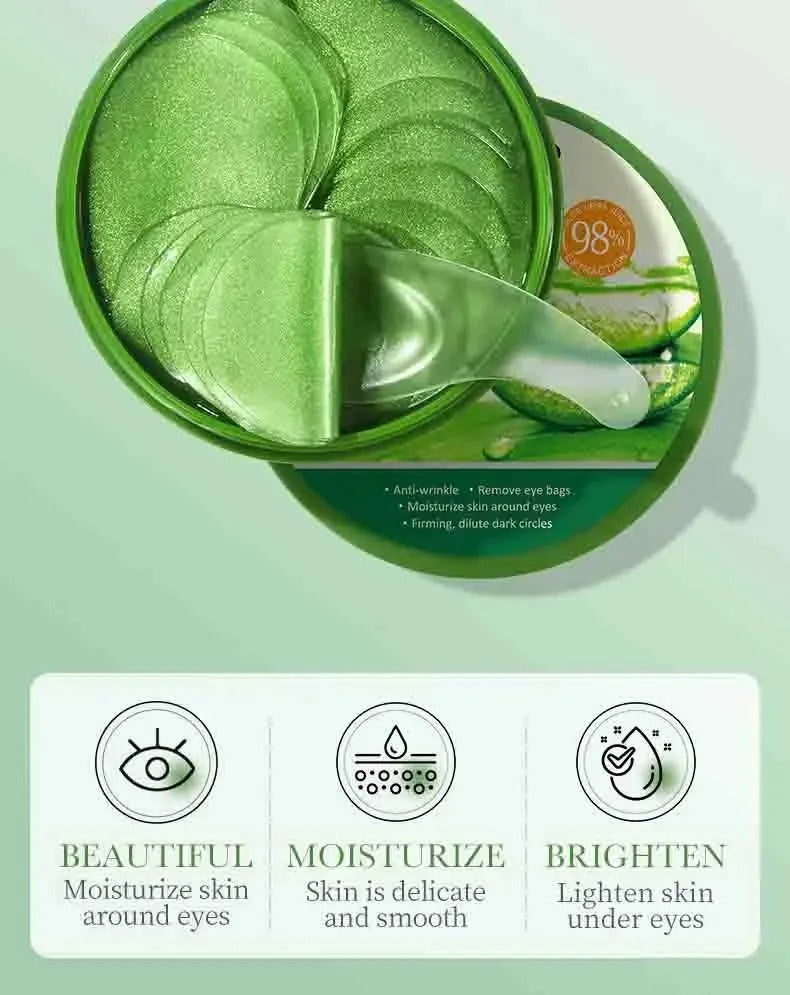 Aloe Vera Collagen Eye Masks, 60pcs