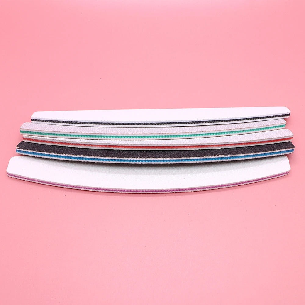 5pcs Nail File 80 100 150 180 240 grit Manicure Set