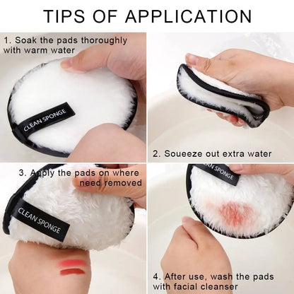 4pcs Reusable Discs Makeup Remover Pads