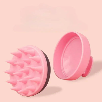 Plastic silicone massage comb for clean the scalp