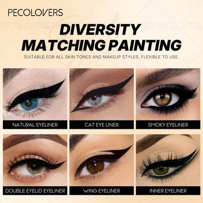 3pcs Waterproof Black Eyeliner Pencil