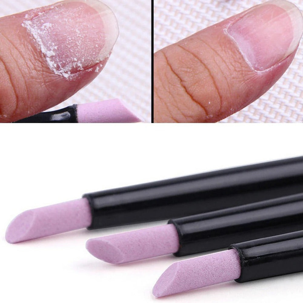 5pcs Quartz Stone Scrub Pen Nail File Rods