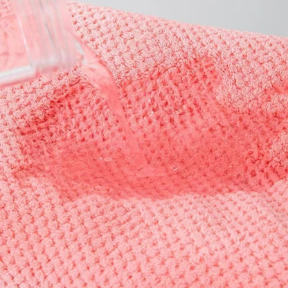 Solid Colour Hair Towel Textured Dry Hair Cap