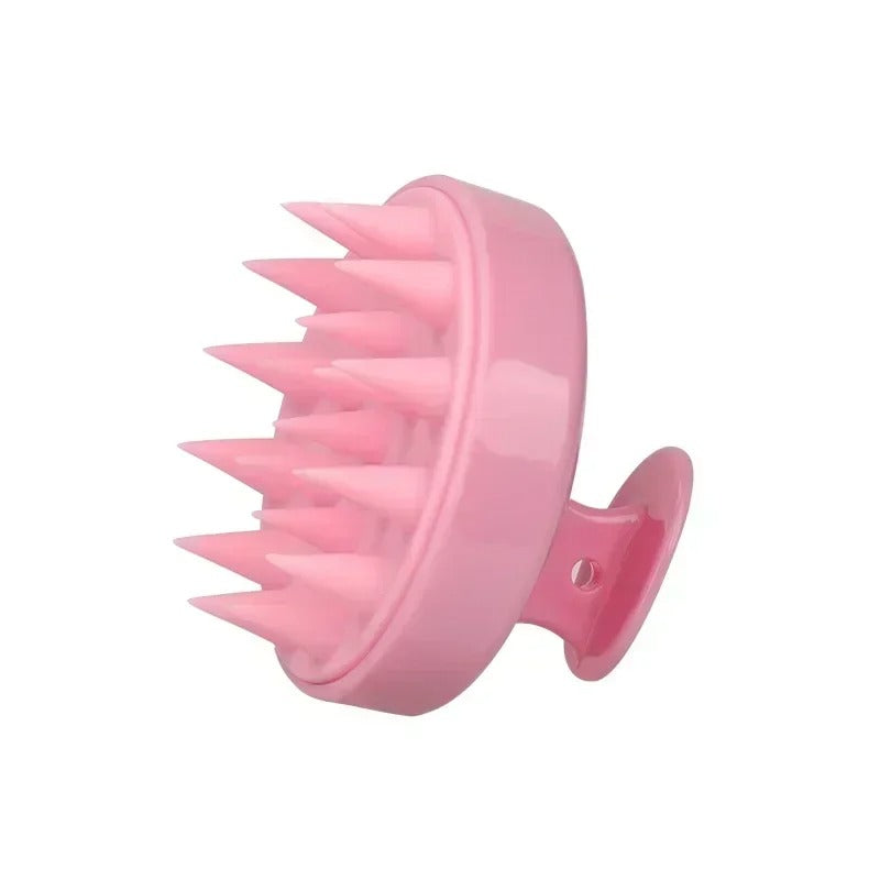 Plastic silicone massage comb for clean the scalp