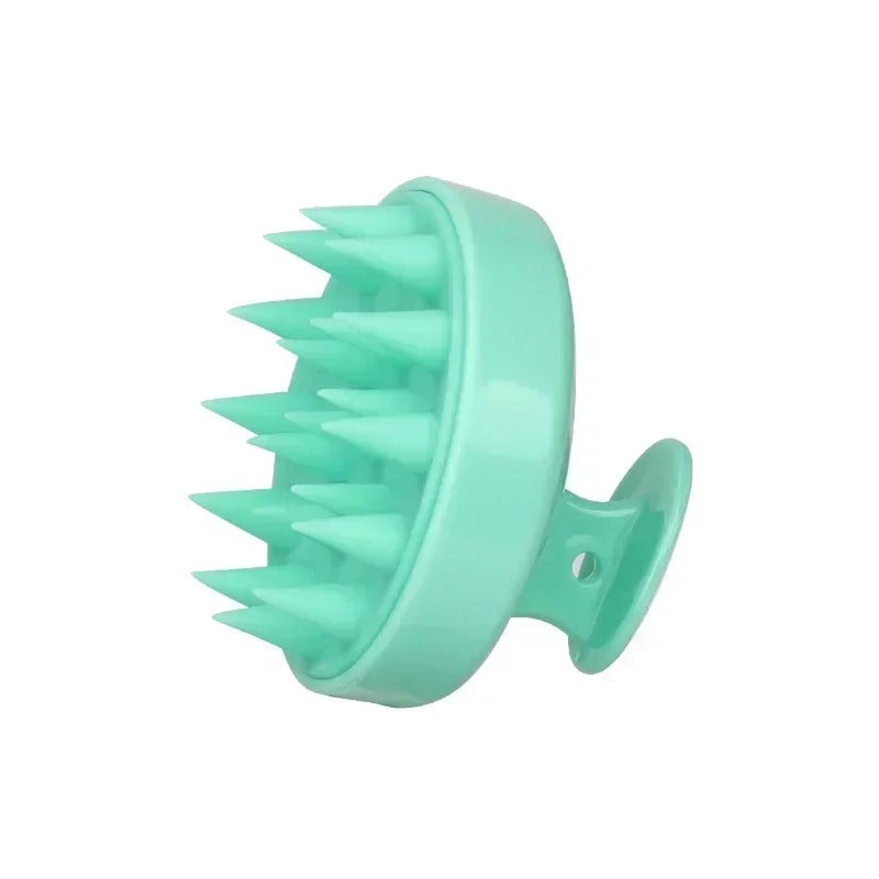 Plastic silicone massage comb for clean the scalp