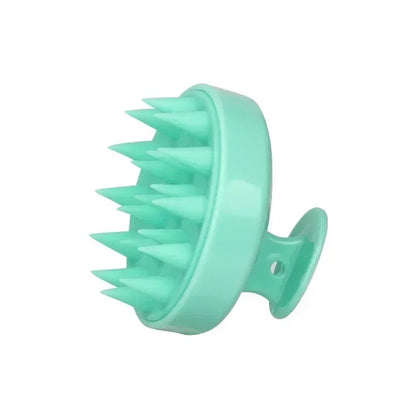 Plastic silicone massage comb for clean the scalp