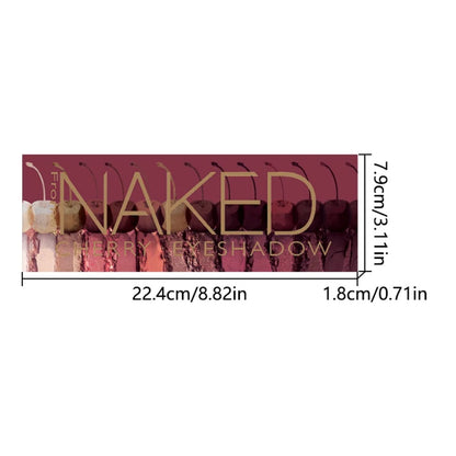 12 Colour Eyeshadow Palette – Long Lasting Brown &amp; Pink Makeup Palette