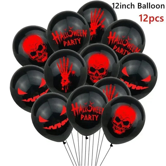 12PCS Halloween Ghost Balloons