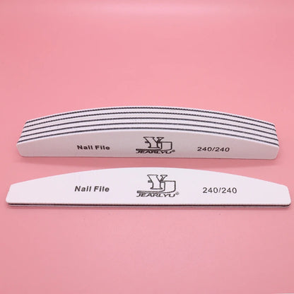 5pcs Nail File 80 100 150 180 240 grit Manicure Set