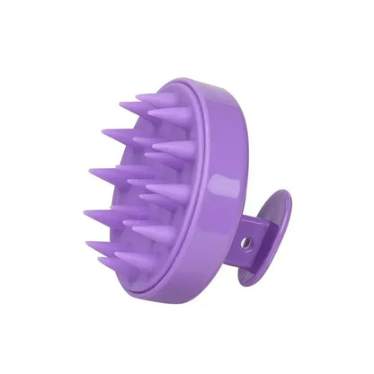 Plastic silicone massage comb for clean the scalp